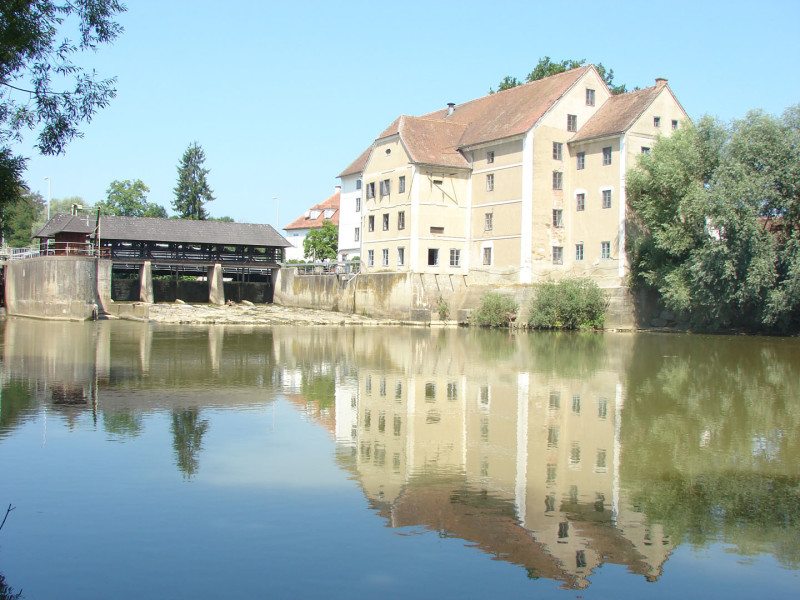 Blick auf die Berghofer Mühle