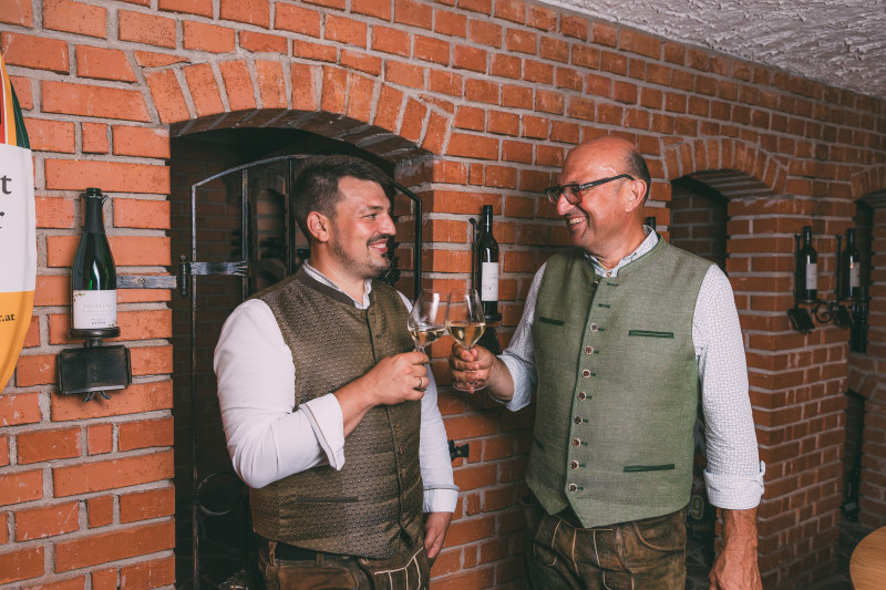 Winzer Thomas und Franz Kapper vom Weingut Kapper