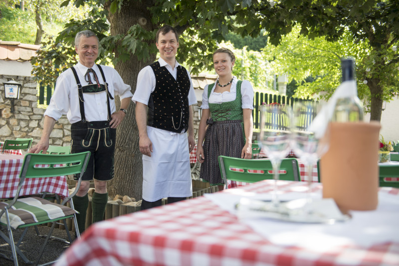 Gastgeber-Familie im Gasthof Gruber